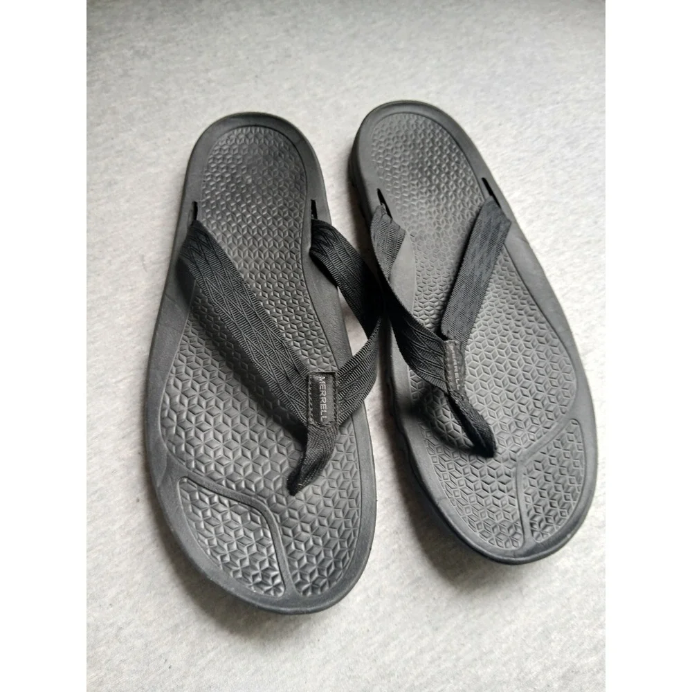 Merrell Sandals Mens 13 Breakwater Flip Vibram Outdoor Casual Comfort Slip On